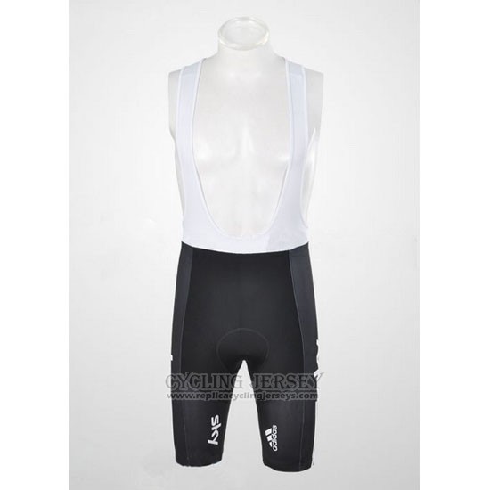 2011 Cycling Jersey Sky Black and Sky Blue Short Sleeve and Bib Short